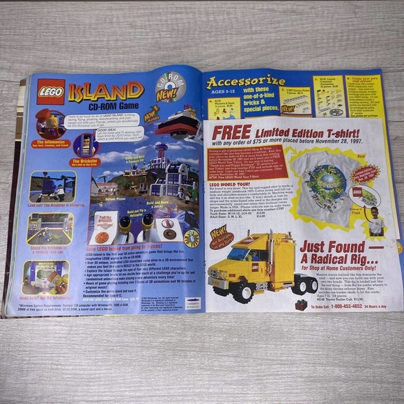 Lego Holiday Magic Catalog Shop-At-Home 1997 Vintage 75 New Sets Aliens Ephemera - Picture 6 of 8
